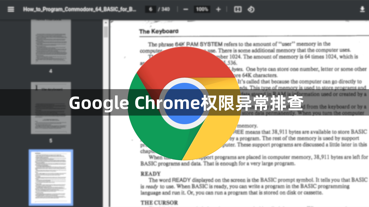 Google Chrome权限异常排查1