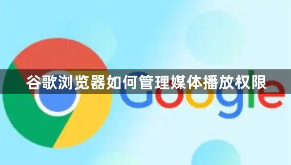 谷歌浏览器如何管理媒体播放权限1