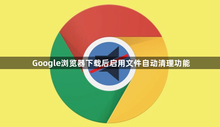 Google浏览器下载后启用文件自动清理功能1