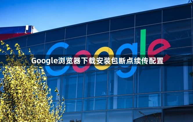 Google浏览器下载安装包断点续传配置1