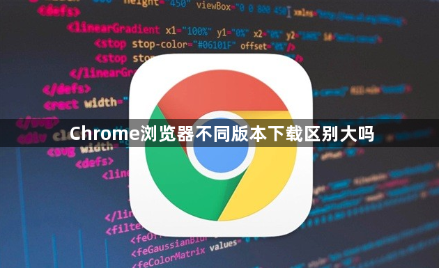 Chrome浏览器不同版本下载区别大吗1