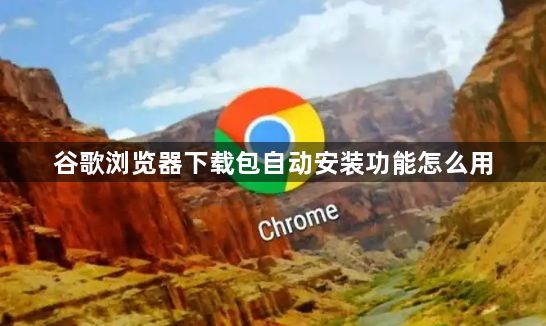 谷歌浏览器下载包自动安装功能怎么用1