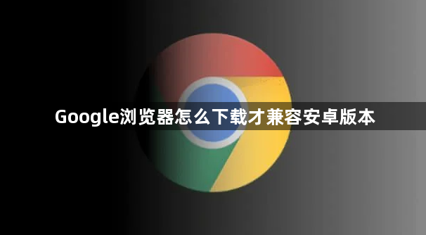 Google浏览器怎么下载才兼容安卓版本1