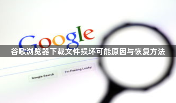 谷歌浏览器下载文件损坏可能原因与恢复方法1
