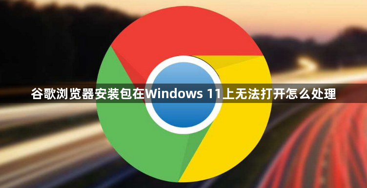 谷歌浏览器安装包在Windows 11上无法打开怎么处理1