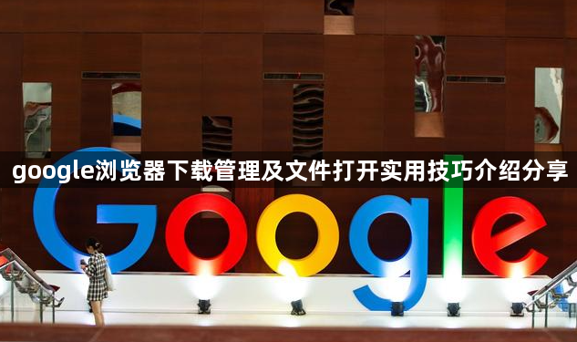 google浏览器下载管理及文件打开实用技巧介绍分享1