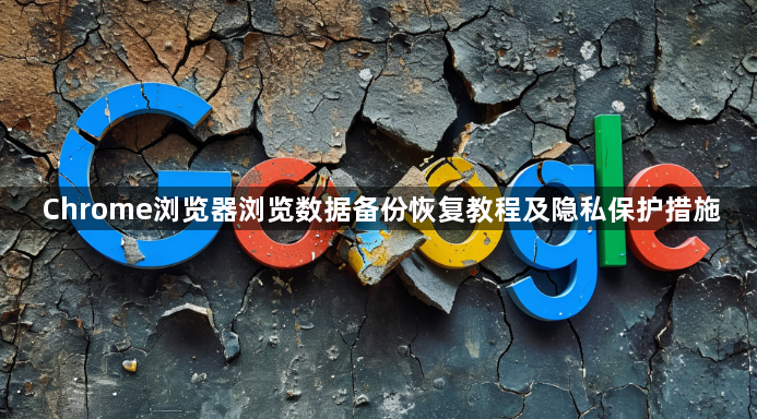 Chrome浏览器浏览数据备份恢复教程及隐私保护措施1