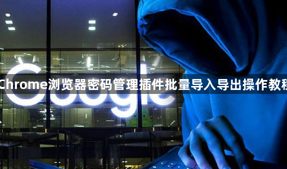 Chrome浏览器密码管理插件批量导入导出操作教程1