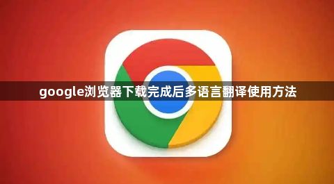 google浏览器下载完成后多语言翻译使用方法1