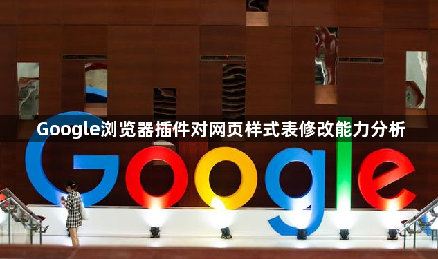 Google浏览器插件对网页样式表修改能力分析1