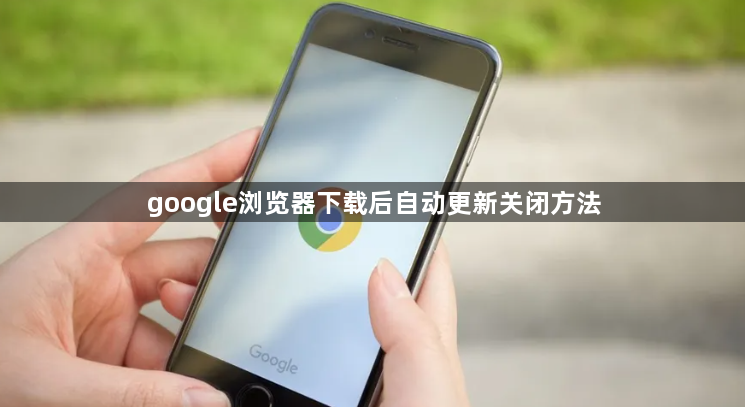 google浏览器下载后自动更新关闭方法1