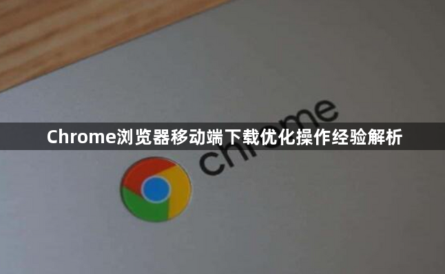 Chrome浏览器移动端下载优化操作经验解析1
