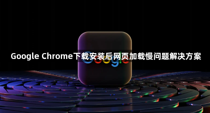 Google Chrome下载安装后网页加载慢问题解决方案1
