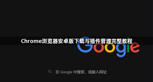 Chrome浏览器安卓版下载与插件管理完整教程1