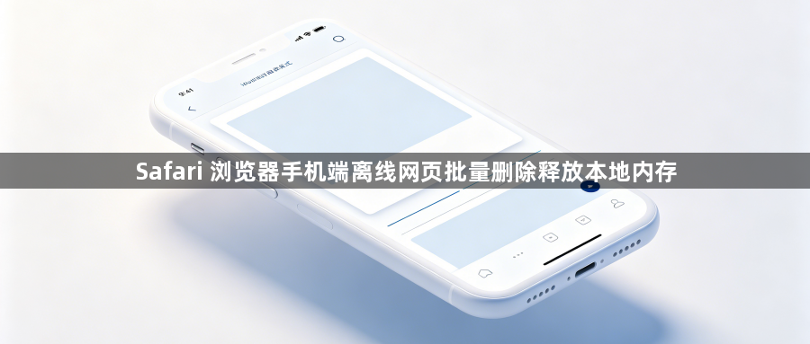 Safari 浏览器手机端离线网页批量删除释放本地内存1