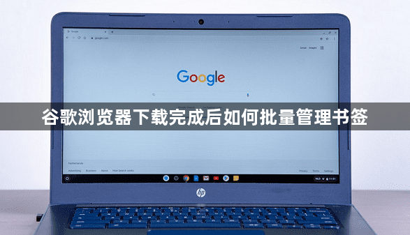 谷歌浏览器下载完成后如何批量管理书签1