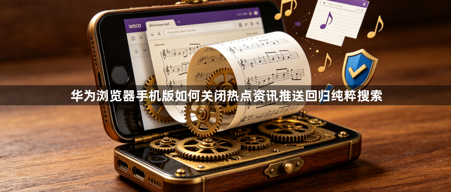 华为浏览器手机版如何关闭热点资讯推送回归纯粹搜索1