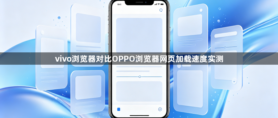 vivo浏览器对比OPPO浏览器网页加载速度实测1