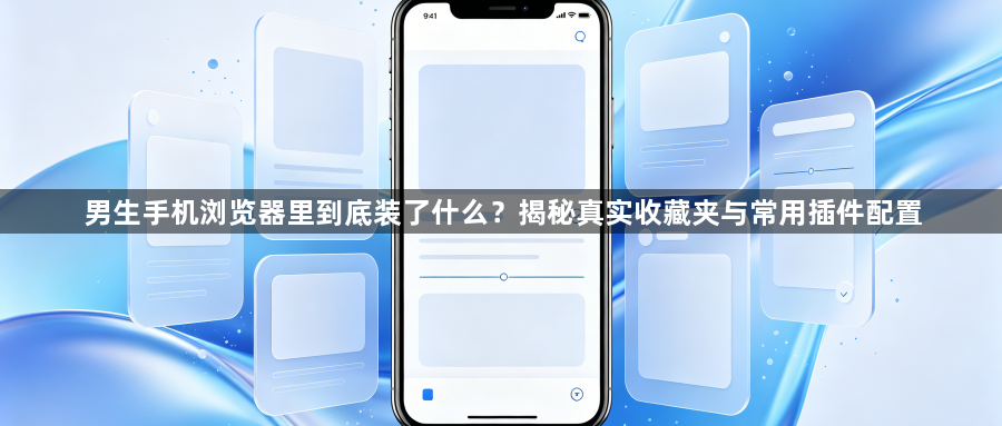 男生手机浏览器里到底装了什么？揭秘真实收藏夹与常用插件配置1