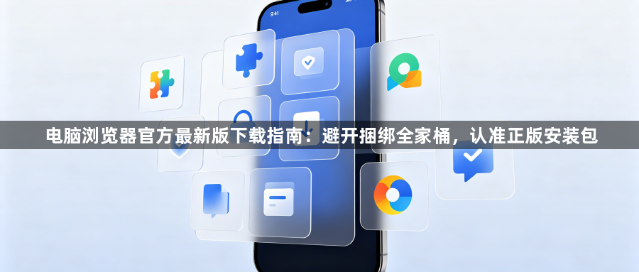 电脑浏览器官方最新版下载指南：避开捆绑全家桶，认准正版安装包1
