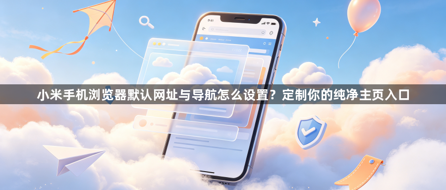 小米手机浏览器默认网址与导航怎么设置？定制你的纯净主页入口1