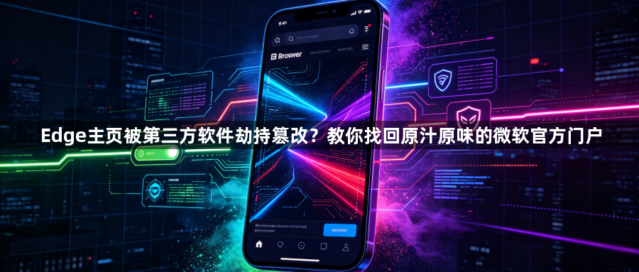 Edge主页被第三方软件劫持篡改？教你找回原汁原味的微软官方门户1