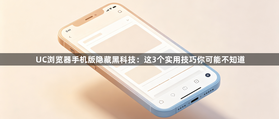 UC浏览器手机版隐藏黑科技:这3个实用技巧你可能不知道1
