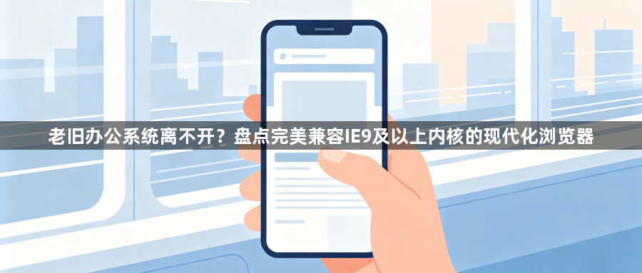 老旧办公系统离不开？盘点完美兼容IE9及以上内核的现代化浏览器1