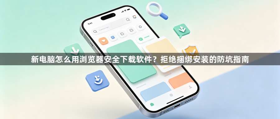 新电脑怎么用浏览器安全下载软件？拒绝捆绑安装的防坑指南1