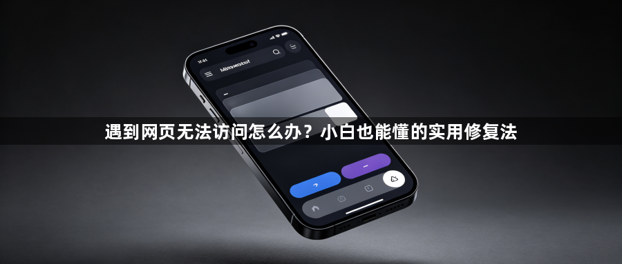 遇到网页无法访问怎么办?小白也能懂的实用修复法1