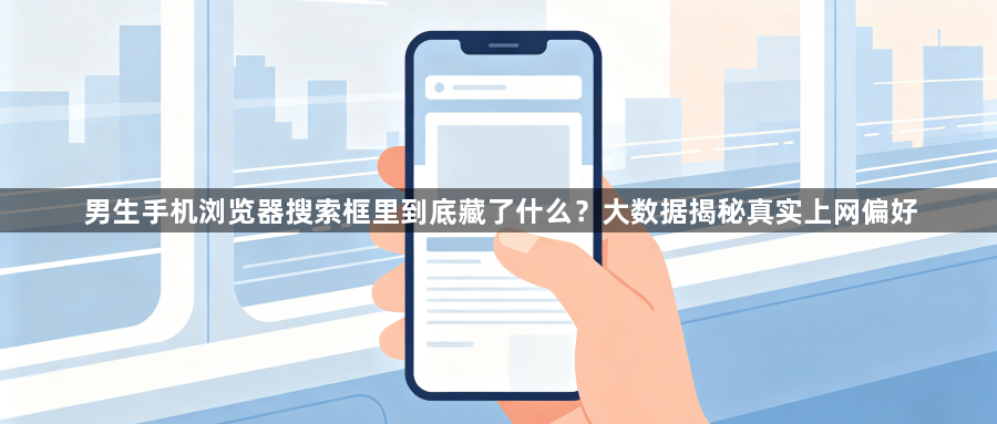 男生手机浏览器搜索框里到底藏了什么?大数据揭秘真实上网偏好1