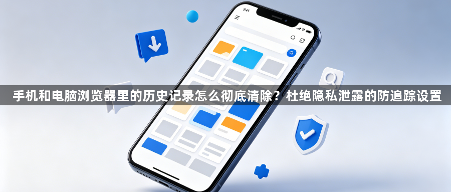 手机和电脑浏览器里的历史记录怎么彻底清除?杜绝隐私泄露的防追踪设置1