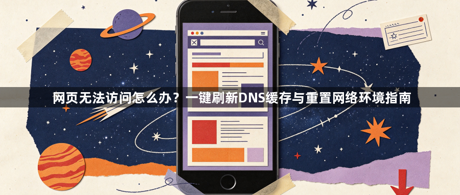 网页无法访问怎么办？一键刷新DNS缓存与重置网络环境指南1