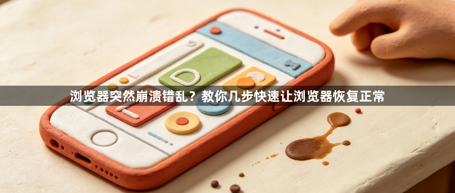 浏览器突然崩溃错乱?教你几步快速让浏览器恢复正常1