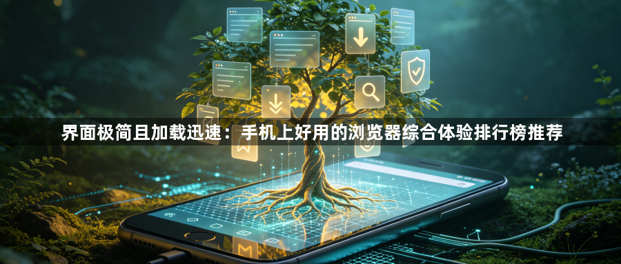 界面极简且加载迅速：手机上好用的浏览器综合体验排行榜推荐1
