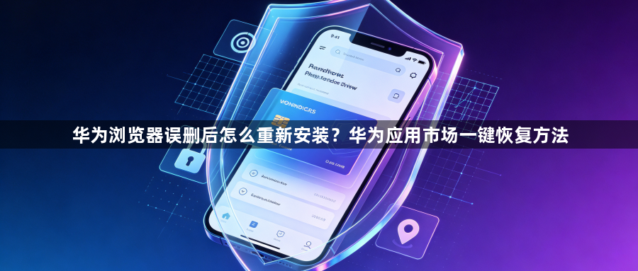 华为浏览器误删后怎么重新安装？华为应用市场一键恢复方法1